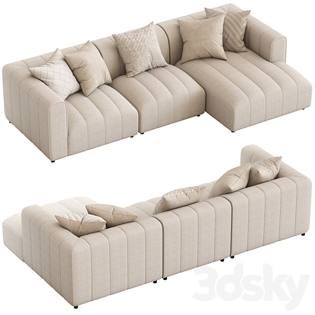 Coco Republic Oregon Modular Sofa1 3dsky