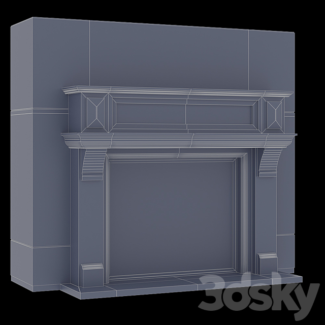 Outdoor fireplace 3DSMax File - thumbnail 2