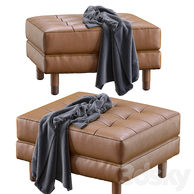 Pouf Landskrona leather By Ikea 3DSMax File - thumbnail 2