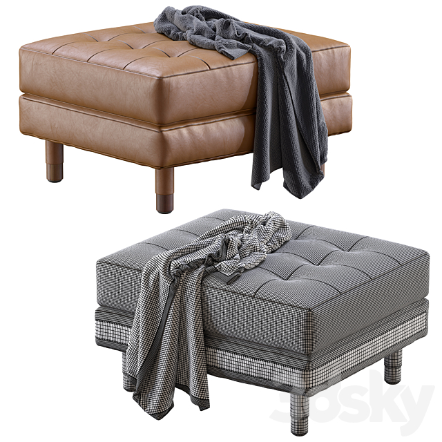 Pouf Landskrona leather By Ikea 3DSMax File - thumbnail 5