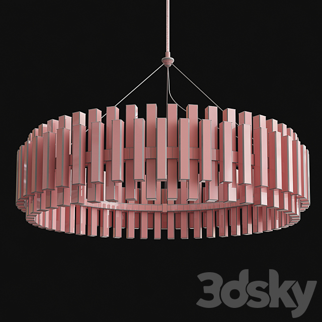 Phoebe Round LED Crystal Chandelier Collection 3dsky
