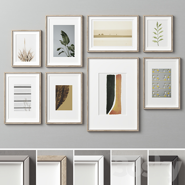 Picture Frames Set -253 3d