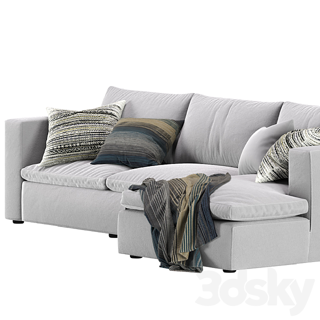 Coco Republic Hadley Modular Sofa 3d