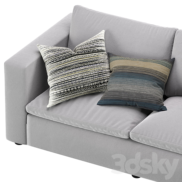 Coco Republic Hadley Modular Sofa 3dsky