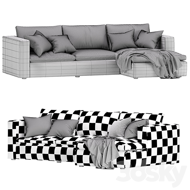 Coco Republic Hadley Modular Sofa 3d Download