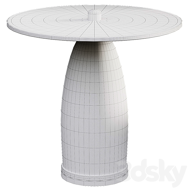 Luna Table – Large by Baker Luxe 3DSMax File - thumbnail 2