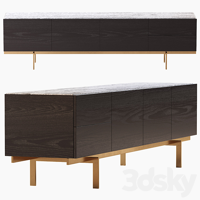 Shoreline Sideboard by MT Studio for Modern Times. 2018. Australia 3d