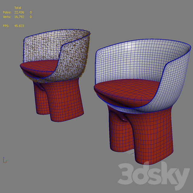Louis Vuitton - Dolls Chair 3dmodel