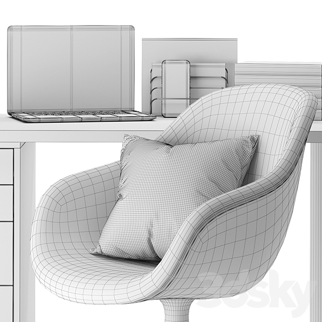 Office set 002 3d Download
