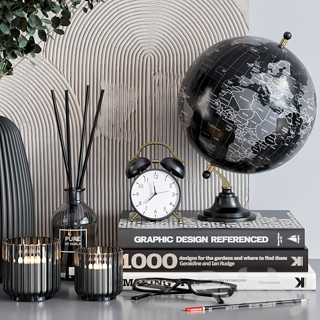 Decorative set 16 3d
