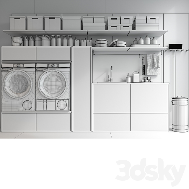 Laundry Room 3DSMax File - thumbnail 4