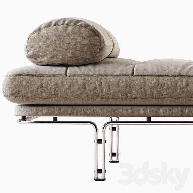 Horst Bruning Daybed for Alfred Kill International 1968 3DSMax File - thumbnail 3