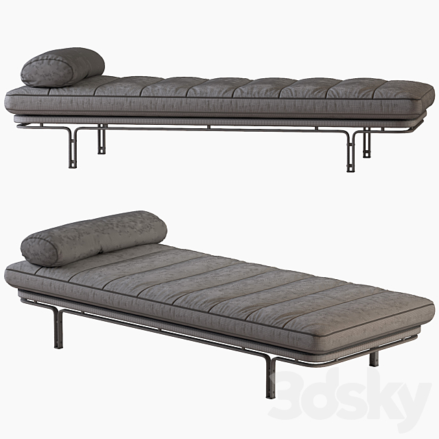 Horst Bruning Daybed for Alfred Kill International 1968 3DSMax File - thumbnail 6