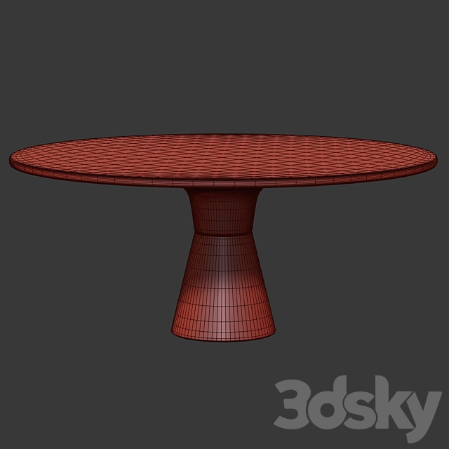 Endry Restaurant round table 3DSMax File - thumbnail 4