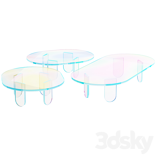 015_Multi-colored Pearl custom coffee table 00 3DSMax File - thumbnail 2