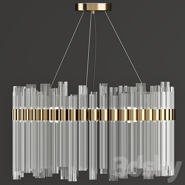 Cb2 Orion Glass Crystal Chandelier - Pendant light - 3D Models