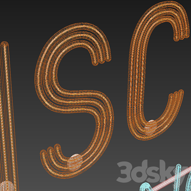 Light modules. Set 42. Neon 3dskyfree