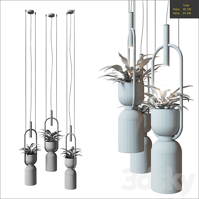 OXYGEN | Pendant lamp By luxcambra 3DSMax File - thumbnail 4