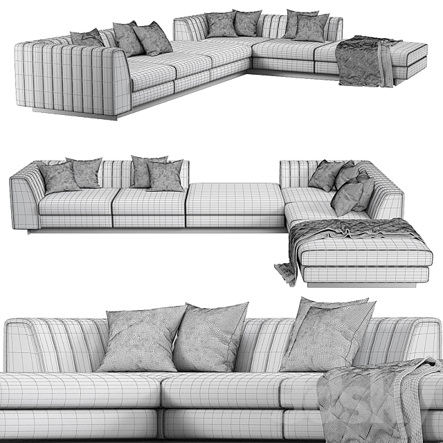 Harry modular sofa 3d