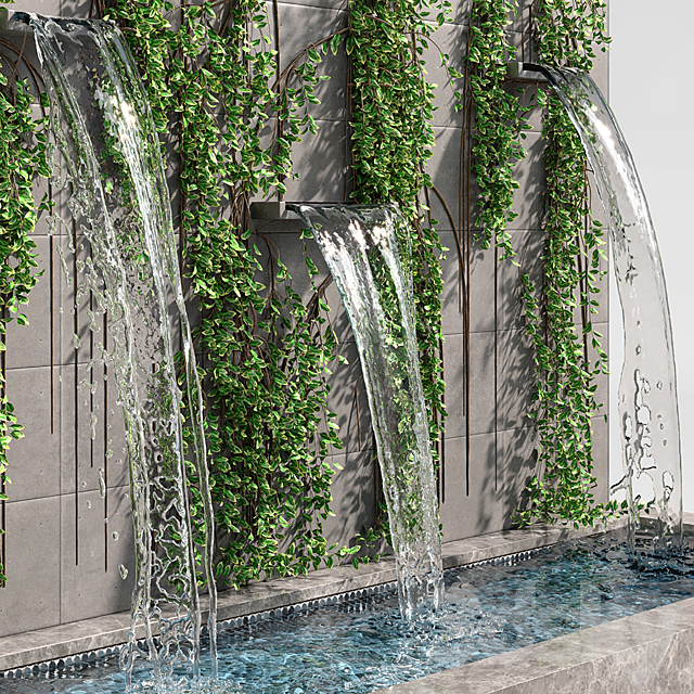 Wall fountains with ivy 3DSMax File - thumbnail 3