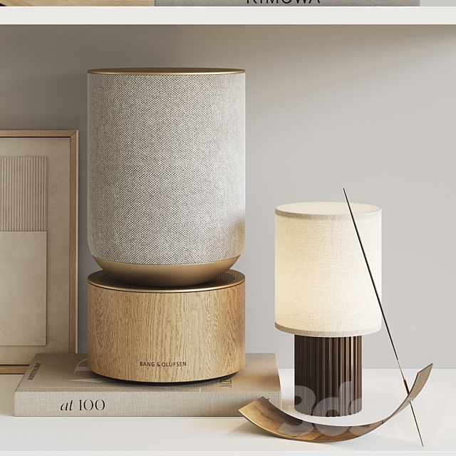Decorative set with Bang & Olufsen 3dsky