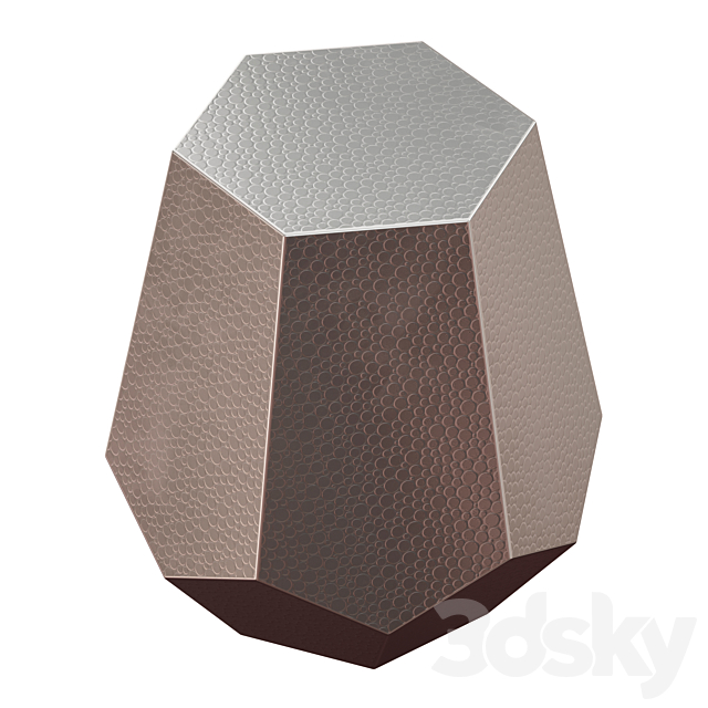 Silverd Metal Accent Stool by Mercury Row 3dsky