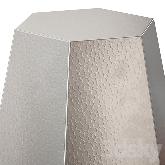 Silverd Metal Accent Stool by Mercury Row 3dskyfree