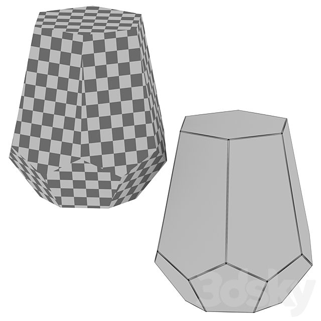 Silverd Metal Accent Stool by Mercury Row 3d Download