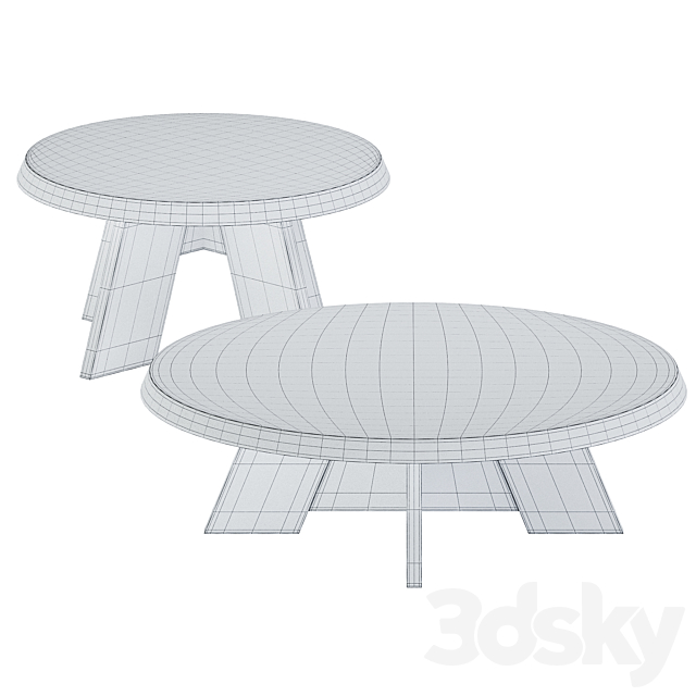 Coffee Tables Itske by Piet Boon 3DSMax File - thumbnail 2