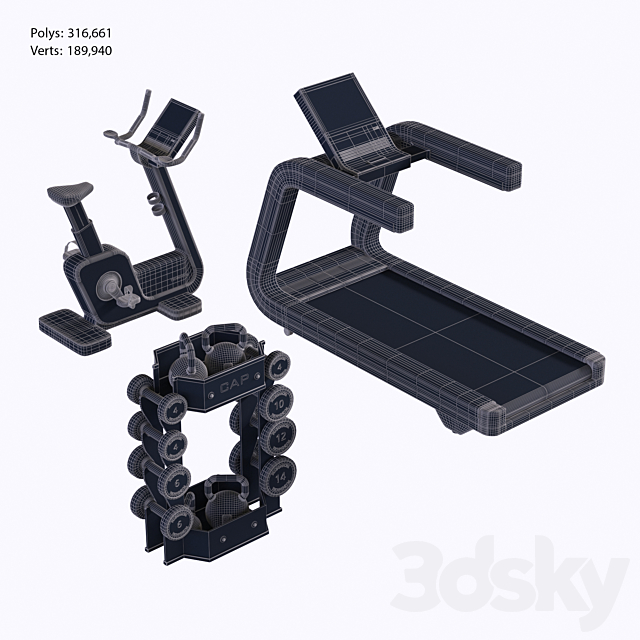 Equipment Gym2 Part1 3dskyfree