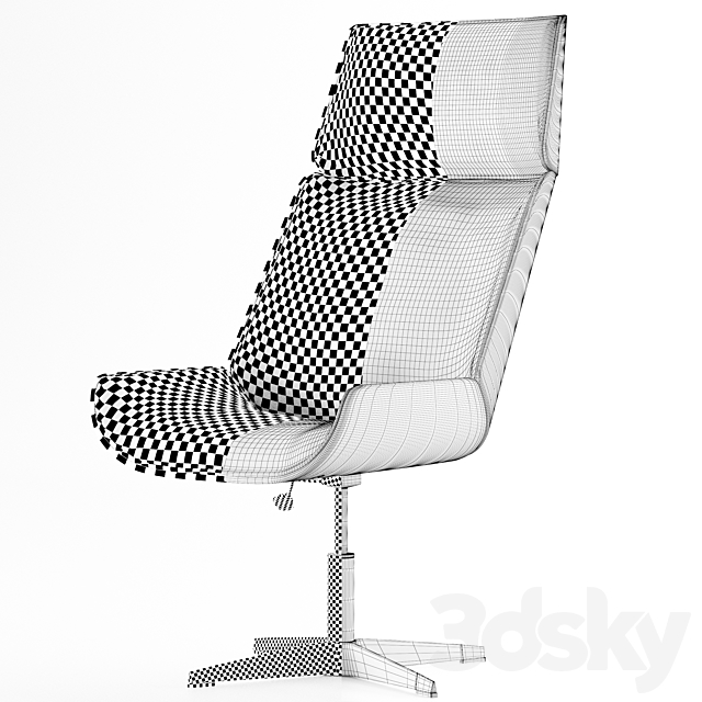 Oxford office chair (GreenTree) 3DSMax File - thumbnail 4