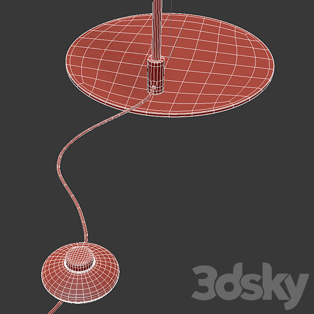 Floor lamp Aromas Lyb P1274 Matt Black 3DS Max Model - thumbnail 7