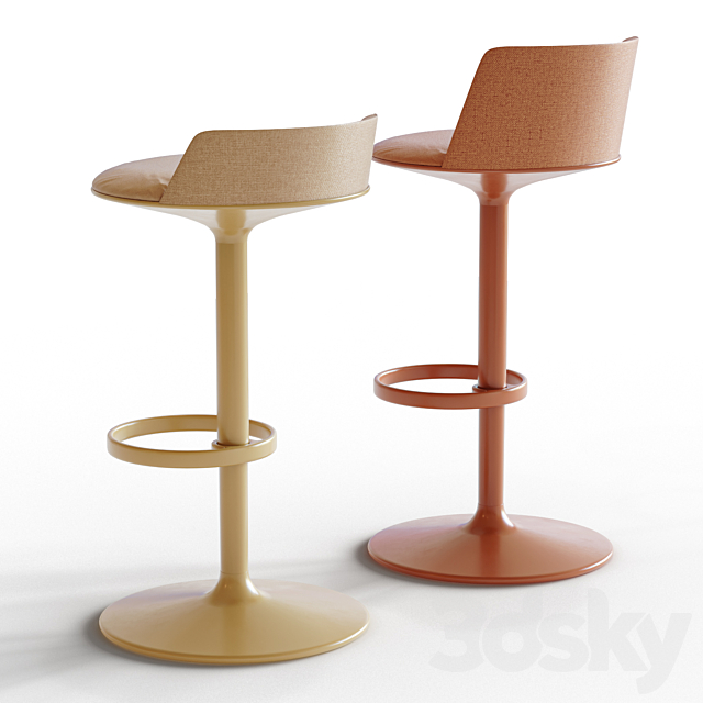 Bar stool HULA 46 – Andreu World 3DSMax File - thumbnail 3