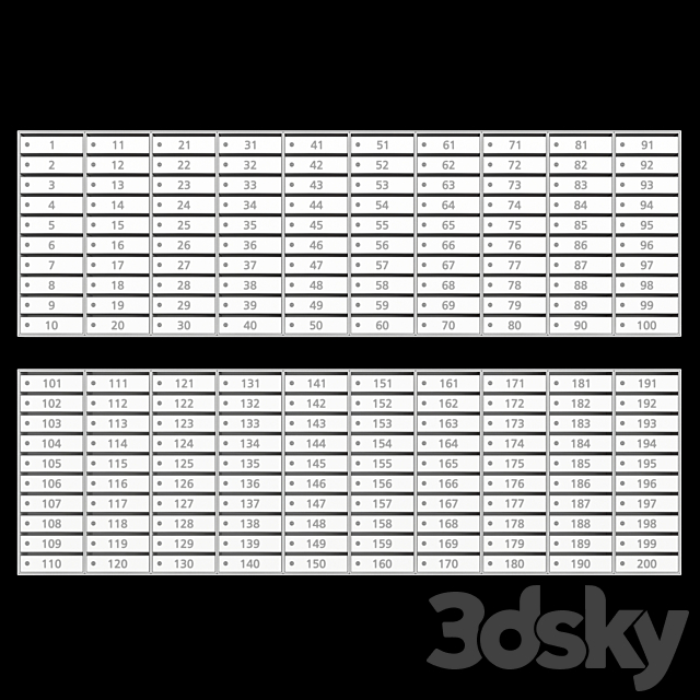 Comfort _ business class mailboxes 3dmodel