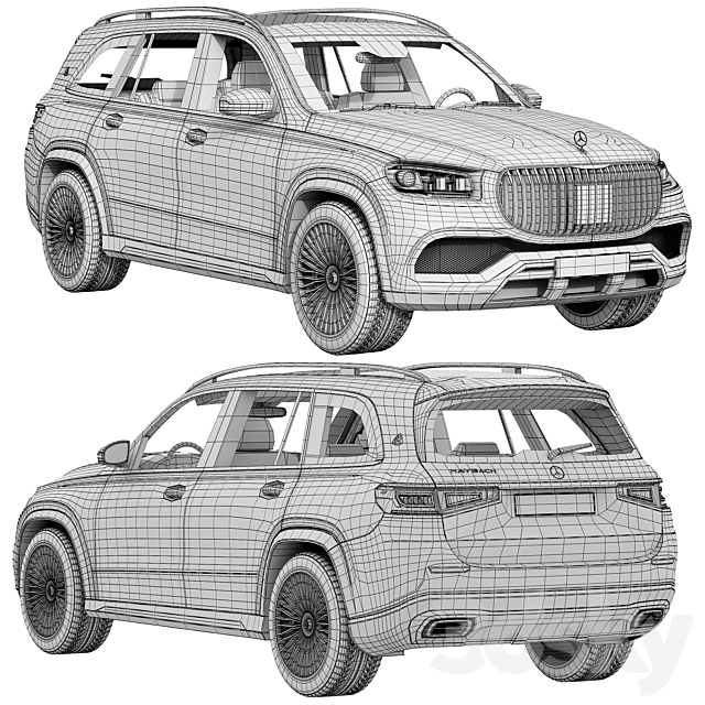 Mercedes-Benz Maybach GLS 3dskyfree