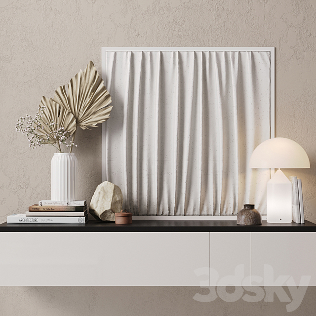 Decorative Set Beige 3d