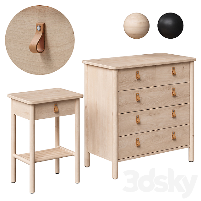 BJÖRKSNÄS _ BJORKSNAS Cabinet and chest of drawers IKEA 3DSMax File - thumbnail 1