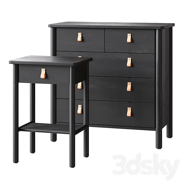 BJÖRKSNÄS _ BJORKSNAS Cabinet and chest of drawers IKEA 3DSMax File - thumbnail 4