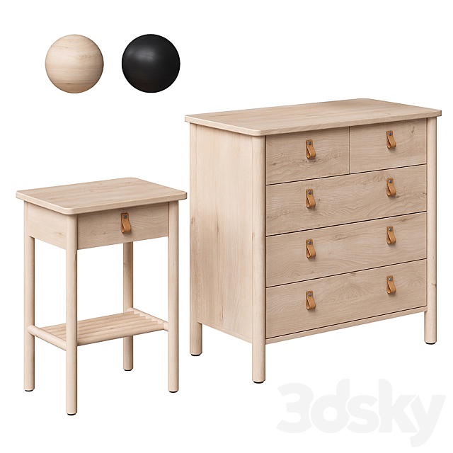 BJÖRKSNÄS _ BJORKSNAS Cabinet and chest of drawers IKEA 3DSMax File - thumbnail 6
