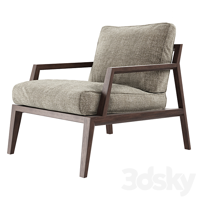 Italian armchair Petra by Italia Lounge 3DSMax File - thumbnail 1