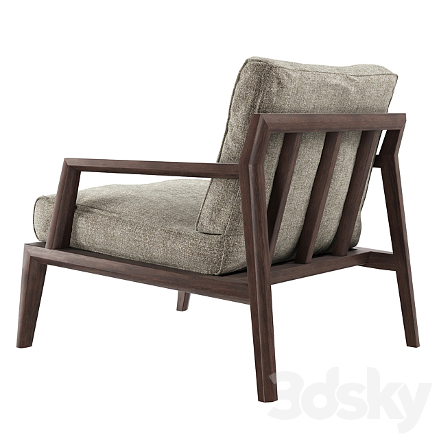 Italian armchair Petra by Italia Lounge 3DSMax File - thumbnail 2