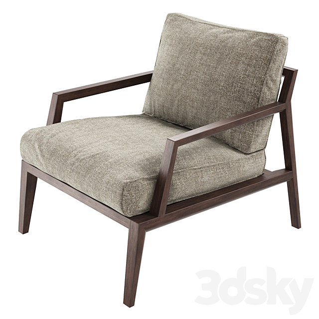Italian armchair Petra by Italia Lounge 3DSMax File - thumbnail 3
