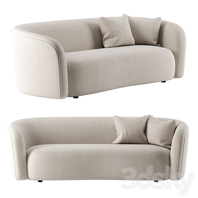 Ellipse Sofa 3 seater by Ethnicraft 3DSMax File - thumbnail 1