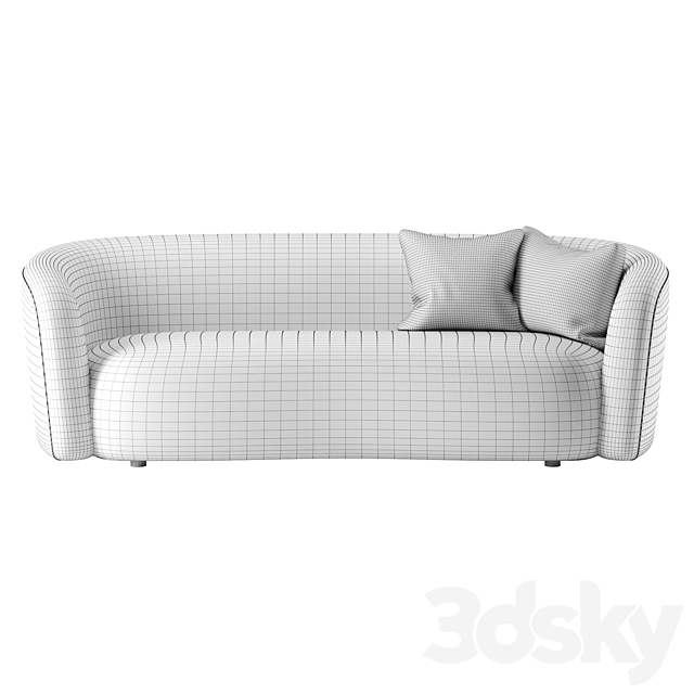 Ellipse Sofa 3 seater by Ethnicraft 3DSMax File - thumbnail 2
