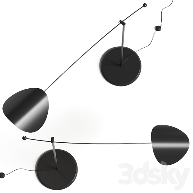 La Redoute Funambule Adjustable Reading Arc Floor Lamp 3d
