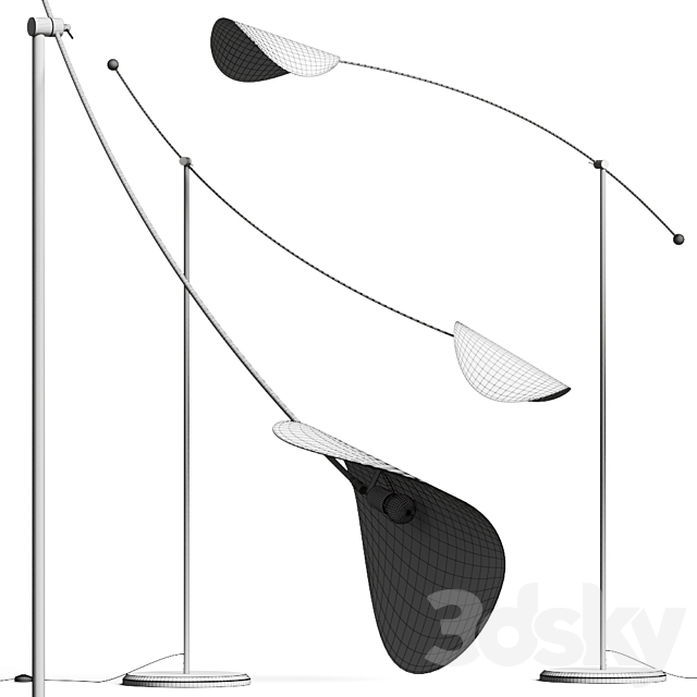 La Redoute Funambule Adjustable Reading Arc Floor Lamp 3dskyfree