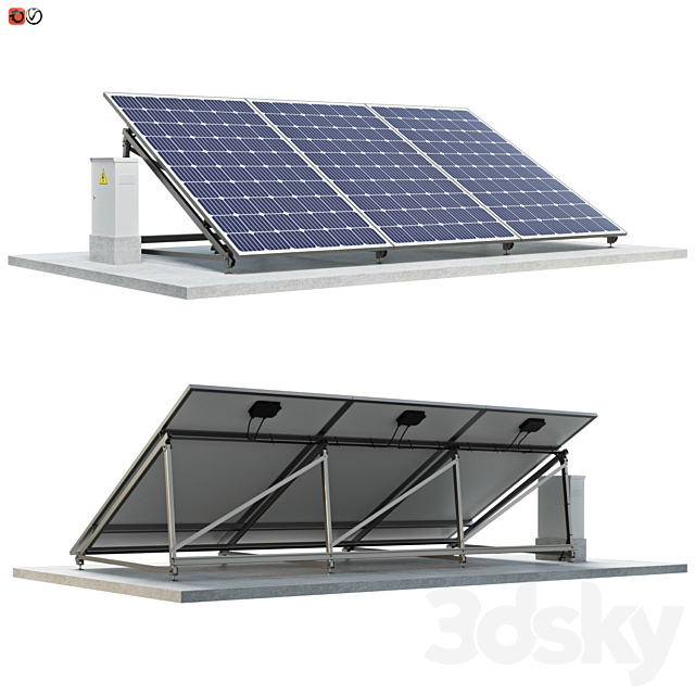 Solar Panel 02 3DSMax File - thumbnail 1