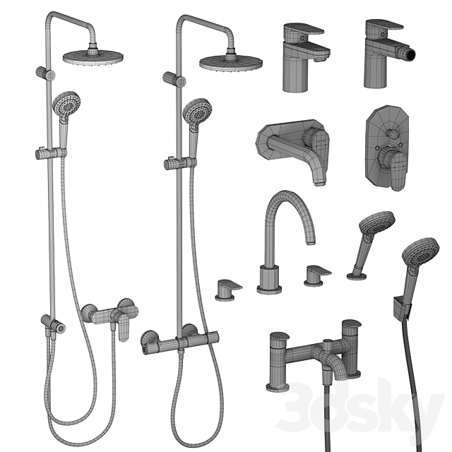 HANSGROHE Set 5 | Vernis | 3dskyfree