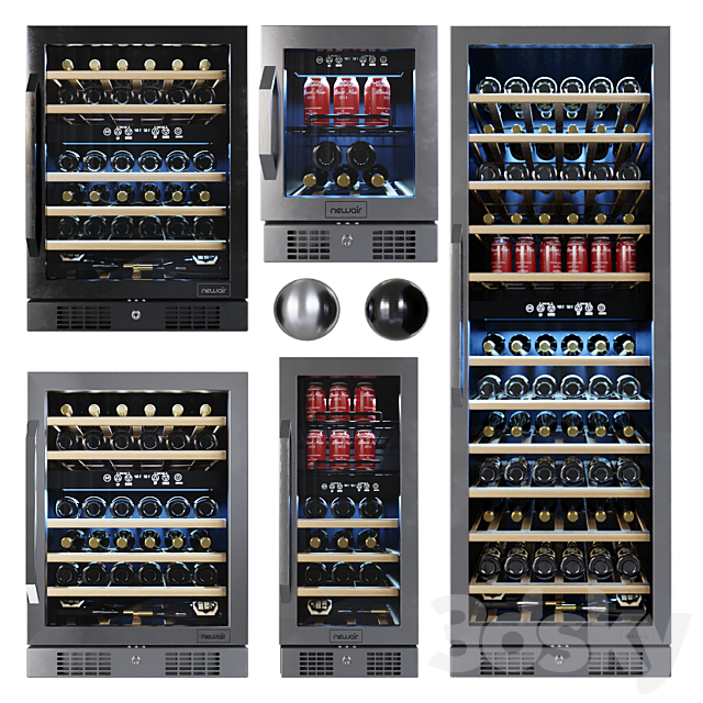 Newair wine cooler cabinet 3DSMax File - thumbnail 2