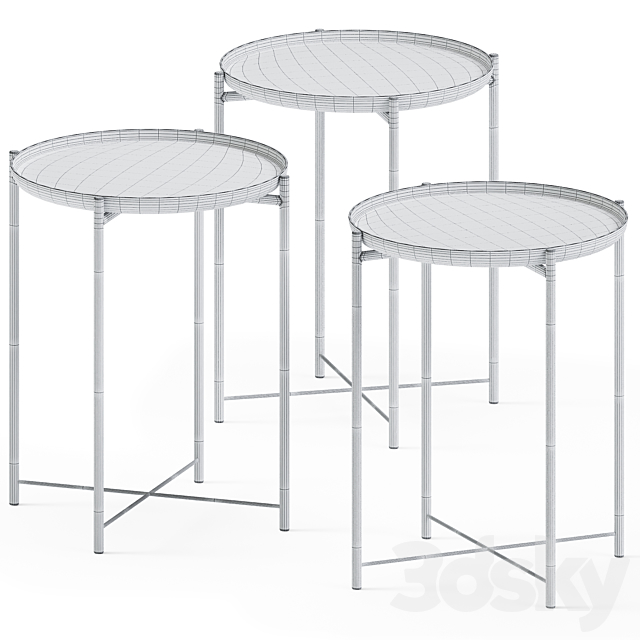 Side Coffee Table Gladom by Ikea 3DSMax File - thumbnail 3